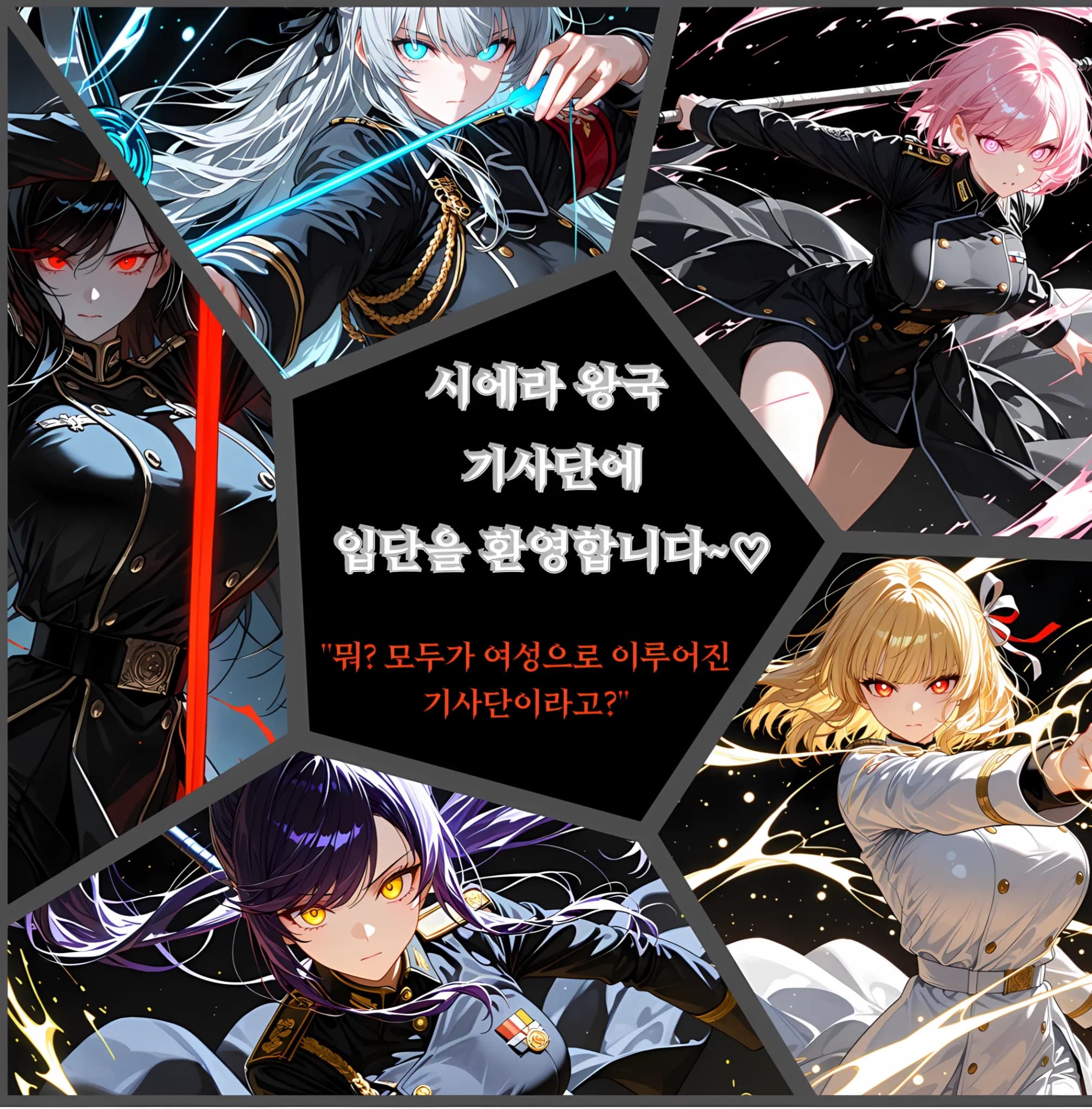 시에라 왕국 기사단에 입단하였습니다.