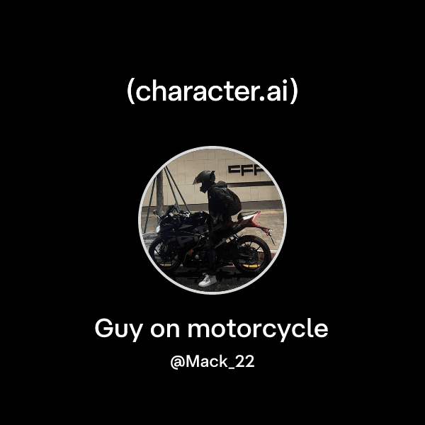 Guy on motorcycle